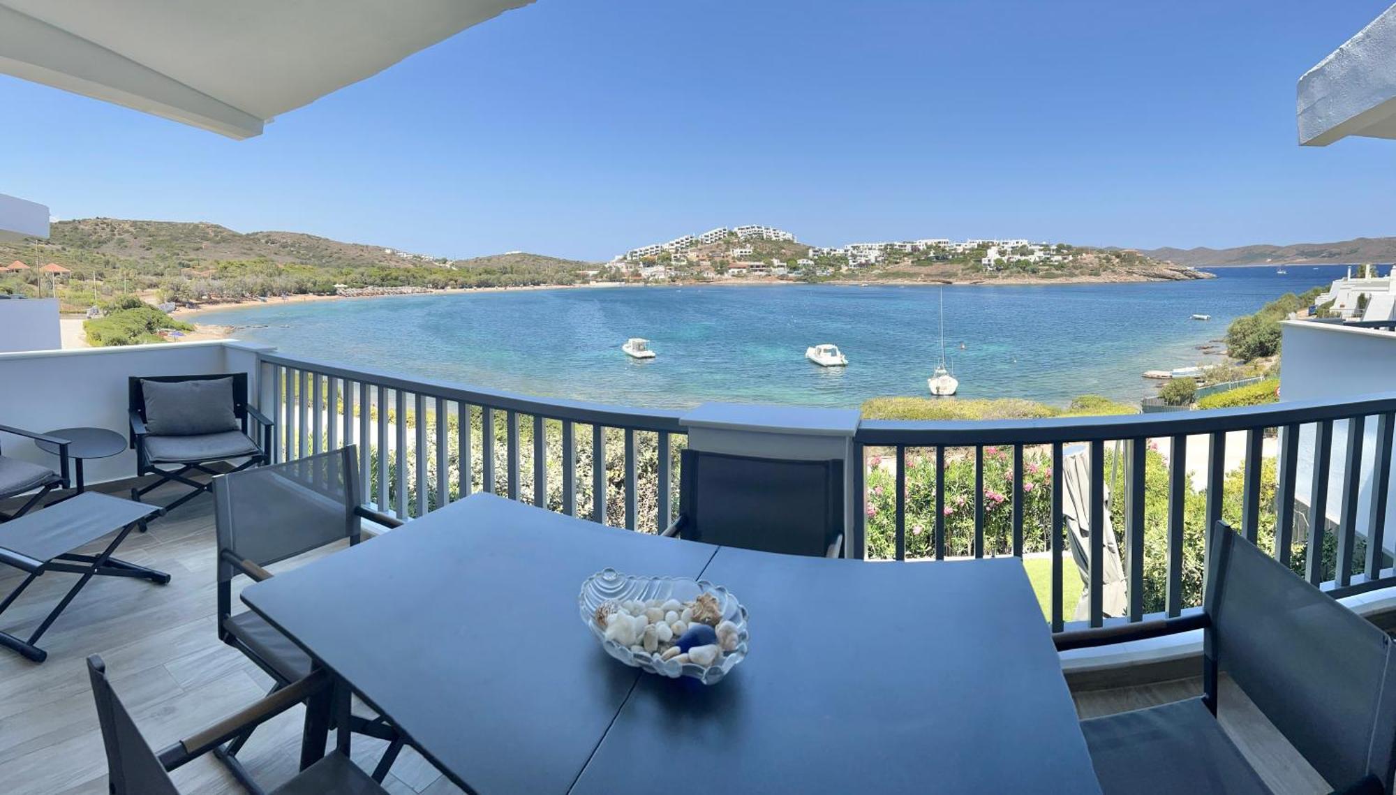 Sounio - Waterfront Luxury Spa Villa Pounta Zeza 170 Sqm On Private Beach Sunion Exteriör bild
