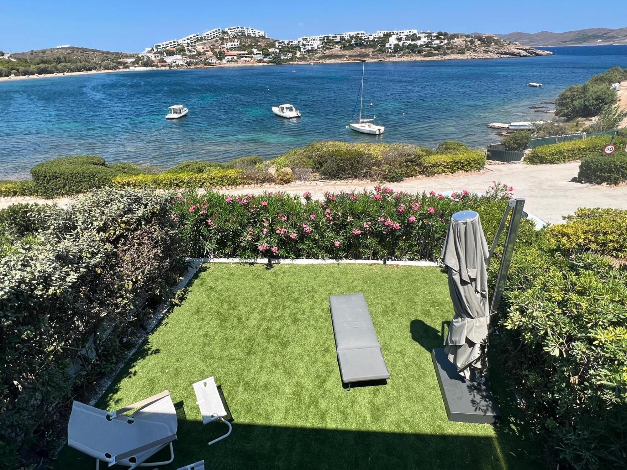 Sounio - Waterfront Luxury Spa Villa Pounta Zeza 170 Sqm On Private Beach Sunion Exteriör bild