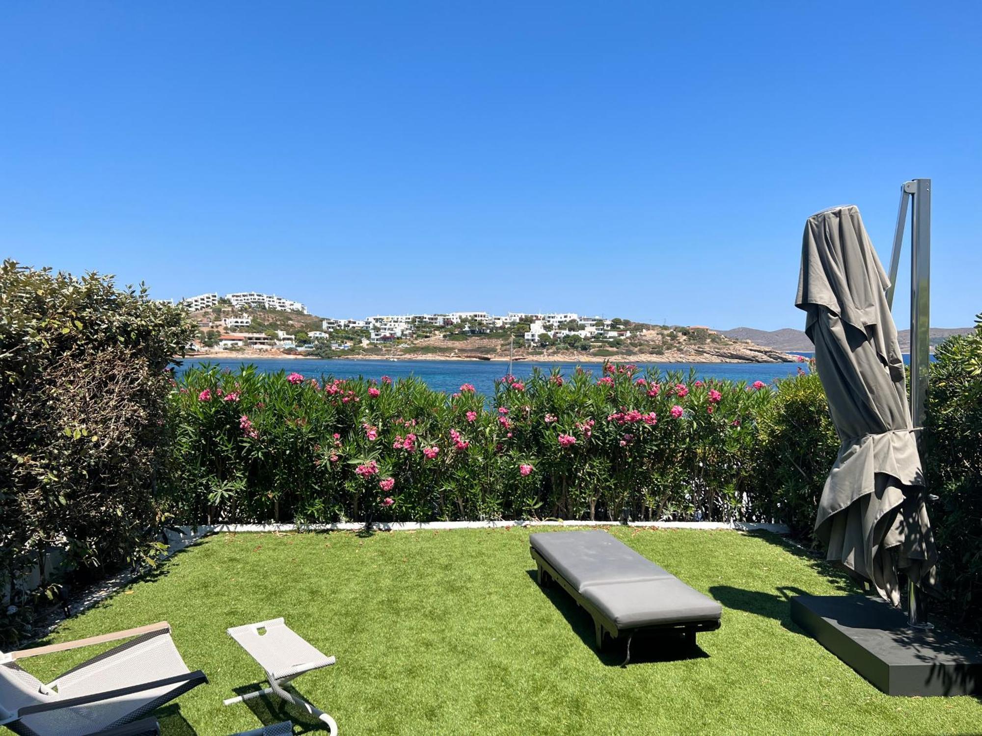 Sounio - Waterfront Luxury Spa Villa Pounta Zeza 170 Sqm On Private Beach Sunion Exteriör bild