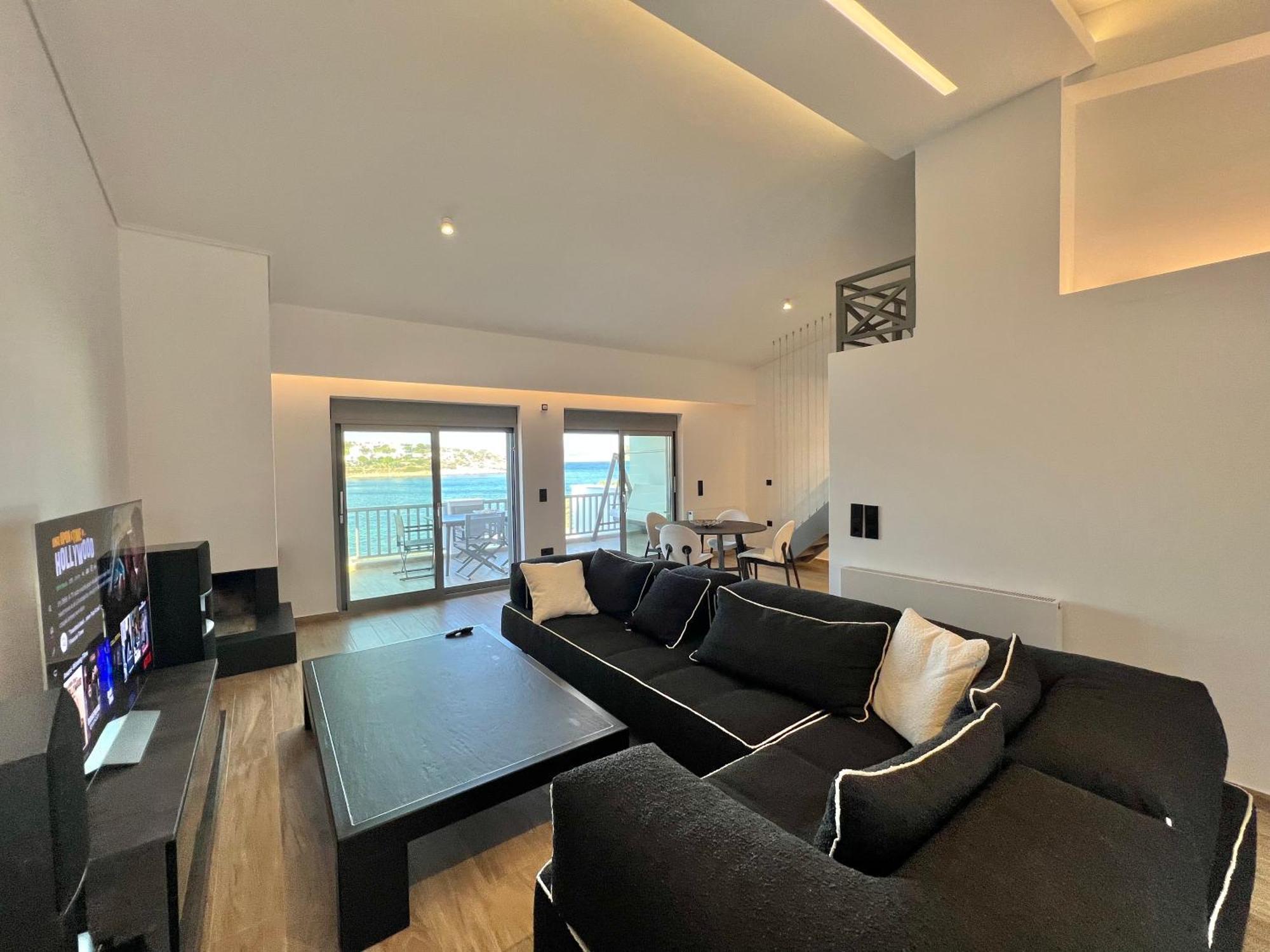 Sounio - Waterfront Luxury Spa Villa Pounta Zeza 170 Sqm On Private Beach Sunion Exteriör bild