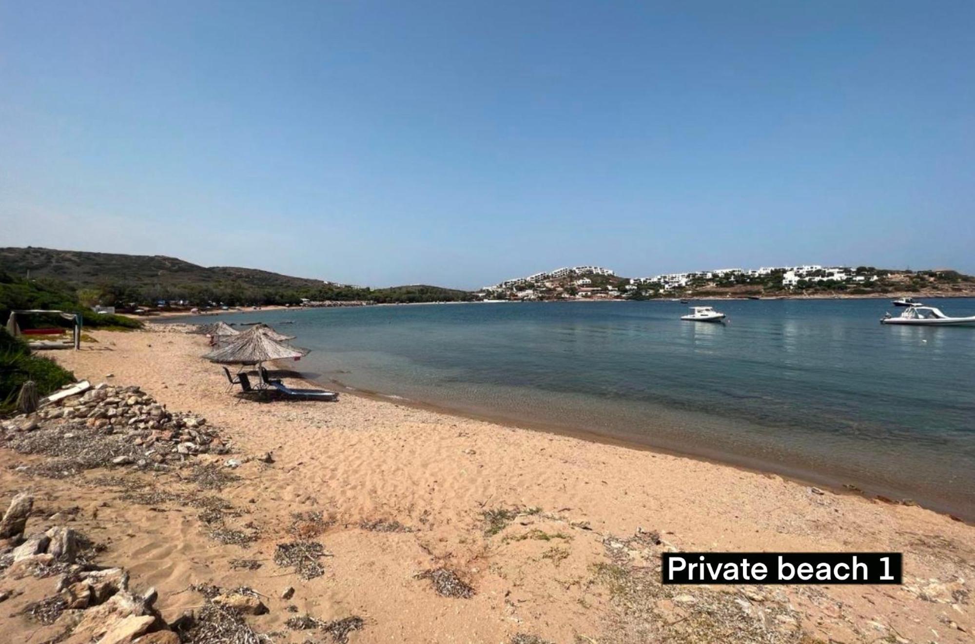 Sounio - Waterfront Luxury Spa Villa Pounta Zeza 170 Sqm On Private Beach Sunion Exteriör bild